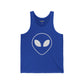 Unisex Jersey Tank with Om Symbol - Spiritual & Relaxed Vibe - Riff Raff Wear