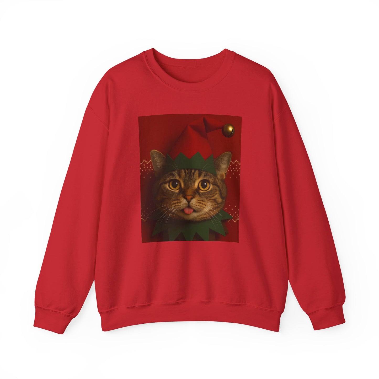 Cute Cat Christmas Sweatshirt, Holiday Sweater, Unisex Crewneck, Gift for Cat Lovers, Festive Apparel, Cozy Winter Wear - Riff Raff Wear