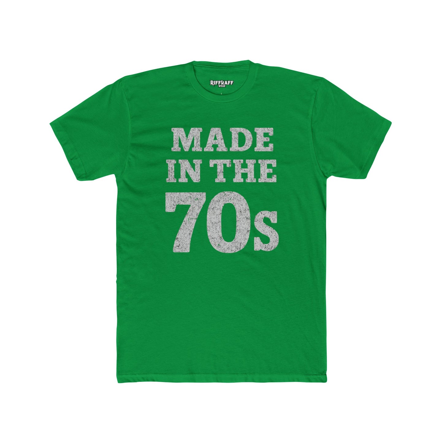 Vintage 70s Unisex Cotton Crew Tee - Retro Made in the 70s T-Shirt - Riff Raff Wear