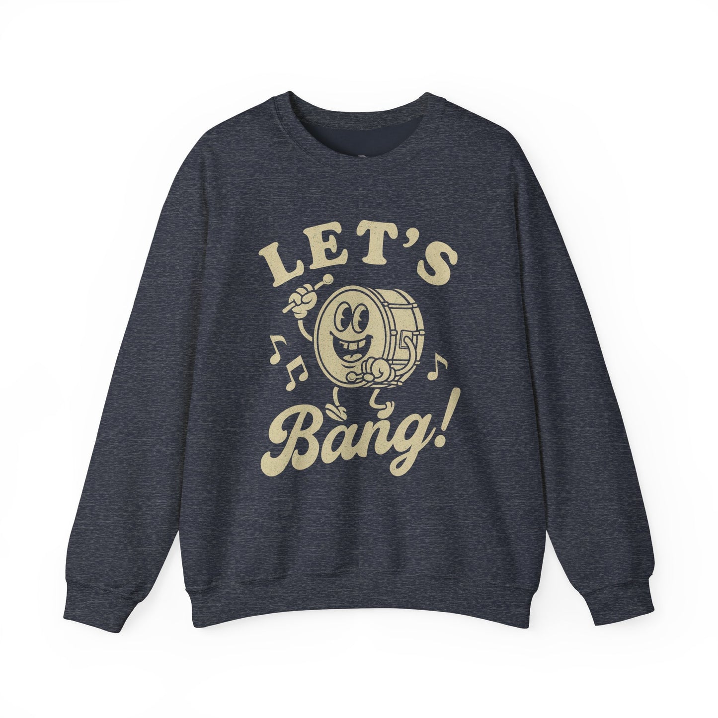 Let's Bang! Unisex Crewneck Sweatshirt - Fun & Comfy Apparel for Music Lovers - Riff Raff Wear