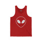 Unisex Jersey Tank with Om Symbol - Spiritual & Relaxed Vibe - Riff Raff Wear