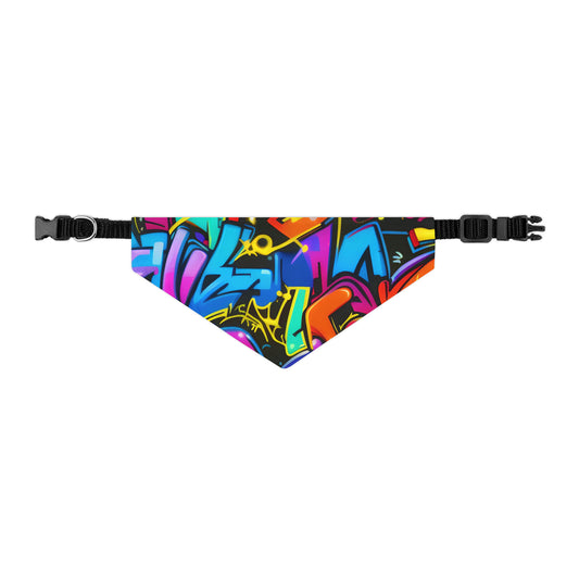 PetNique Graffiti Pet Bandana Collar