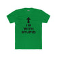 Funny Unisex Cotton Crew Tee - 'I'M WITH STUPID' Graphic Tee - Riff Raff Wear