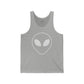 Unisex Jersey Tank with Om Symbol - Spiritual & Relaxed Vibe - Riff Raff Wear