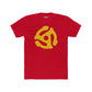 Retro Vinyl Record Unisex Cotton Crew Tee - Music Lover's Apparel - 45 Record Insert - Riff Raff Wear