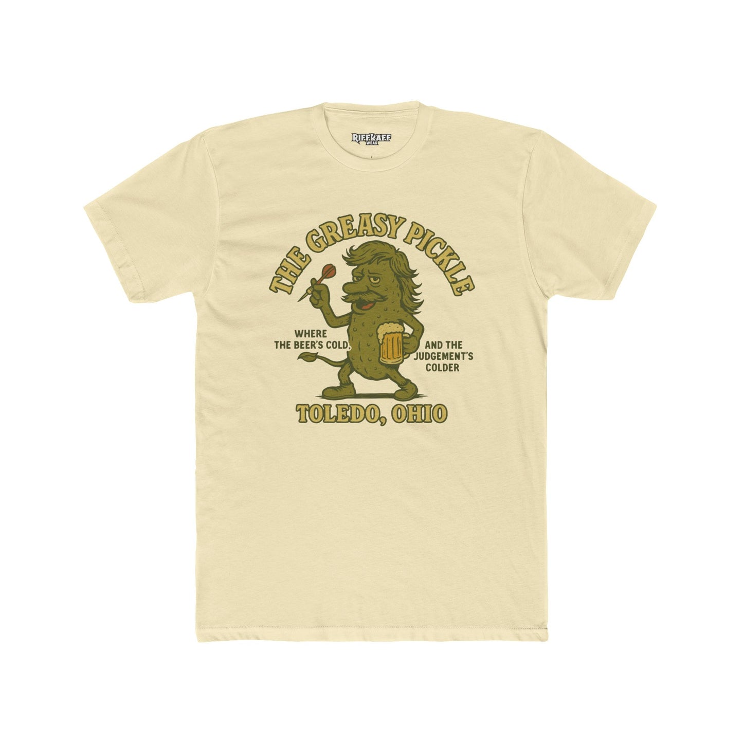 The Greasy Pickle Unisex Crew Tee for Beer Lovers in Toledo, Ohio - Riff Raff Wear