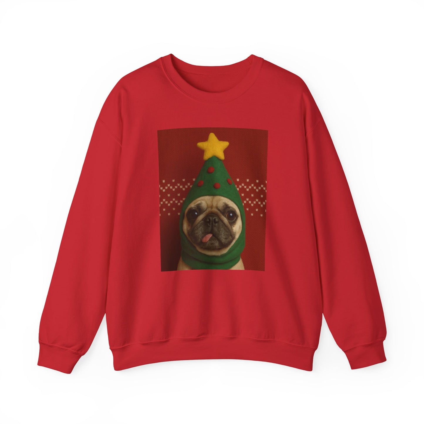 Christmas Pug Sweatshirt, Unisex Crewneck, Cute Holiday Sweater, Dog Lover Gift, Cozy Winter Wear, Fun Christmas Apparel - Riff Raff Wear