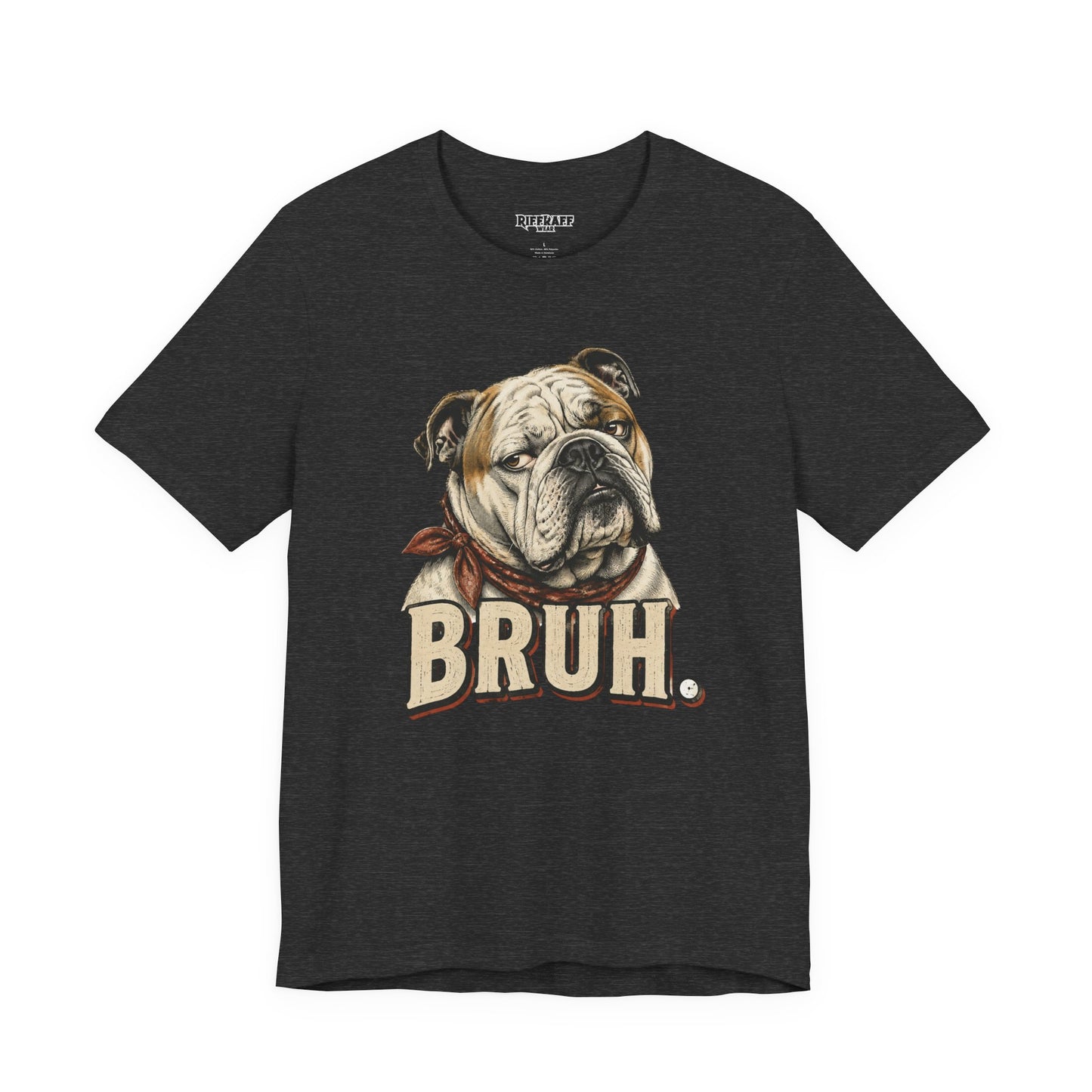 Bruh Bulldog T-Shirt Vintage English Bulldog Graphic Tee