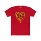 Heart-Shaped Pizza Unisex Cotton Crew Tee - Fun Foodie Apparel - Riff Raff Wear