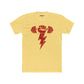 Motivational Gym Crew Tee - Bold Fist & Dumbbell Design - Riff Raff Wear
