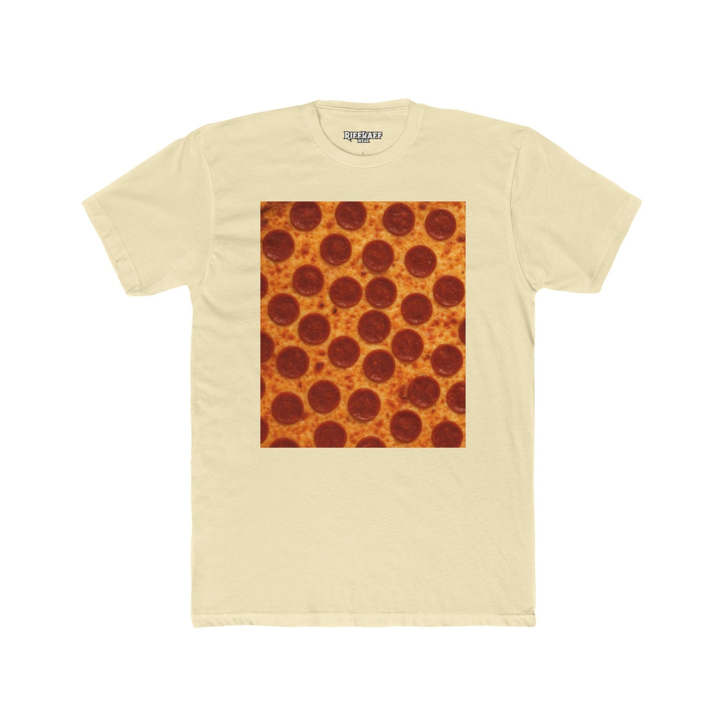 Pizza Pattern Unisex Cotton Crew Tee - Fun Foodie Fashion -Riff Raff Wear