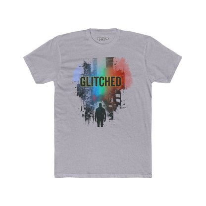 Glitched Unisex Cotton Crew Tee - Urban Streetwear Style - Riff Raff Wear