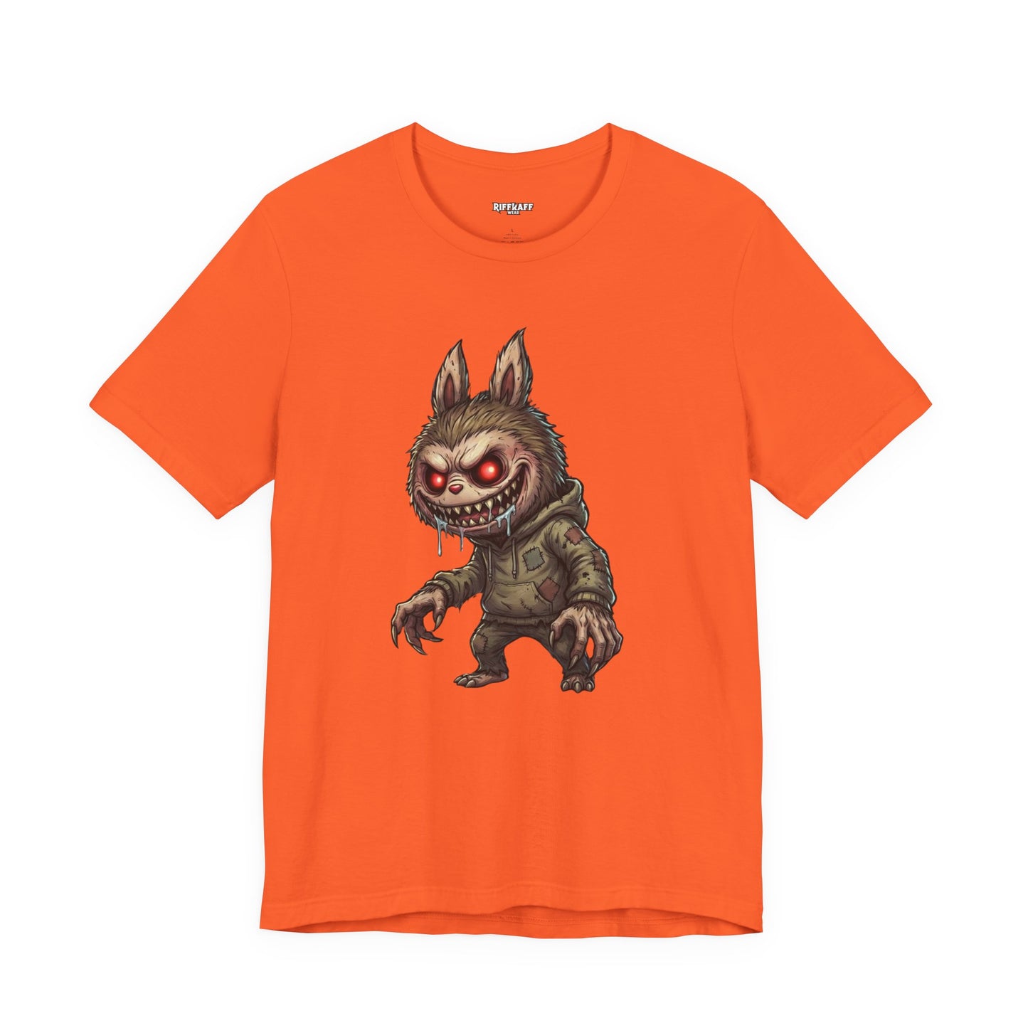 Graphic Tee — Creepy Bunny Monster Front with "F*** You and Your Lab***" Bold Back