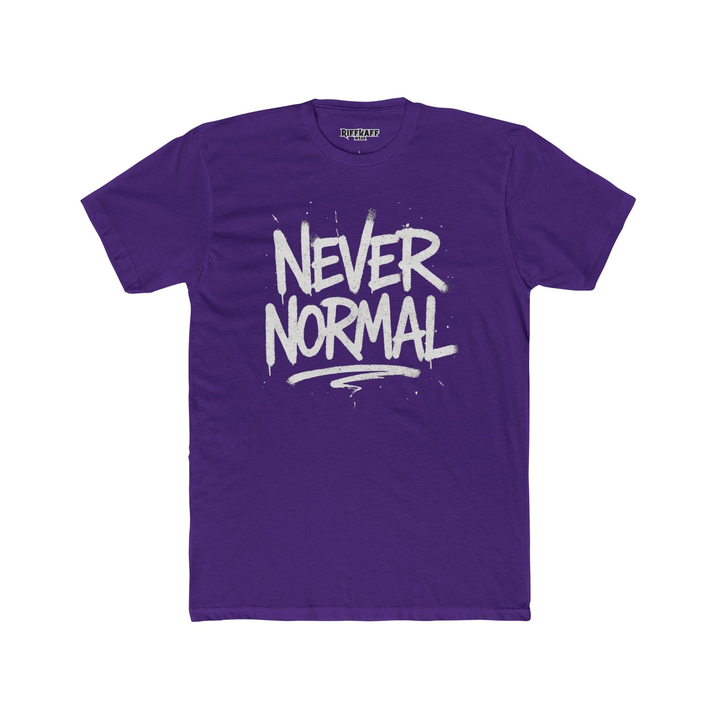 Never Normal Unisex Cotton Crew Tee - Casual Statement T-Shirt - Riff Raff Wear