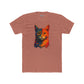 Vibrant Cat Art Unisex Cotton Crew Tee - Riff Raff Wear