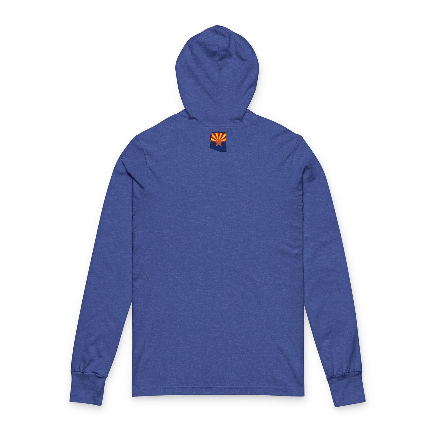 Hooded Long Sleeve Tee — Camelback Mountain Sunset Graphic