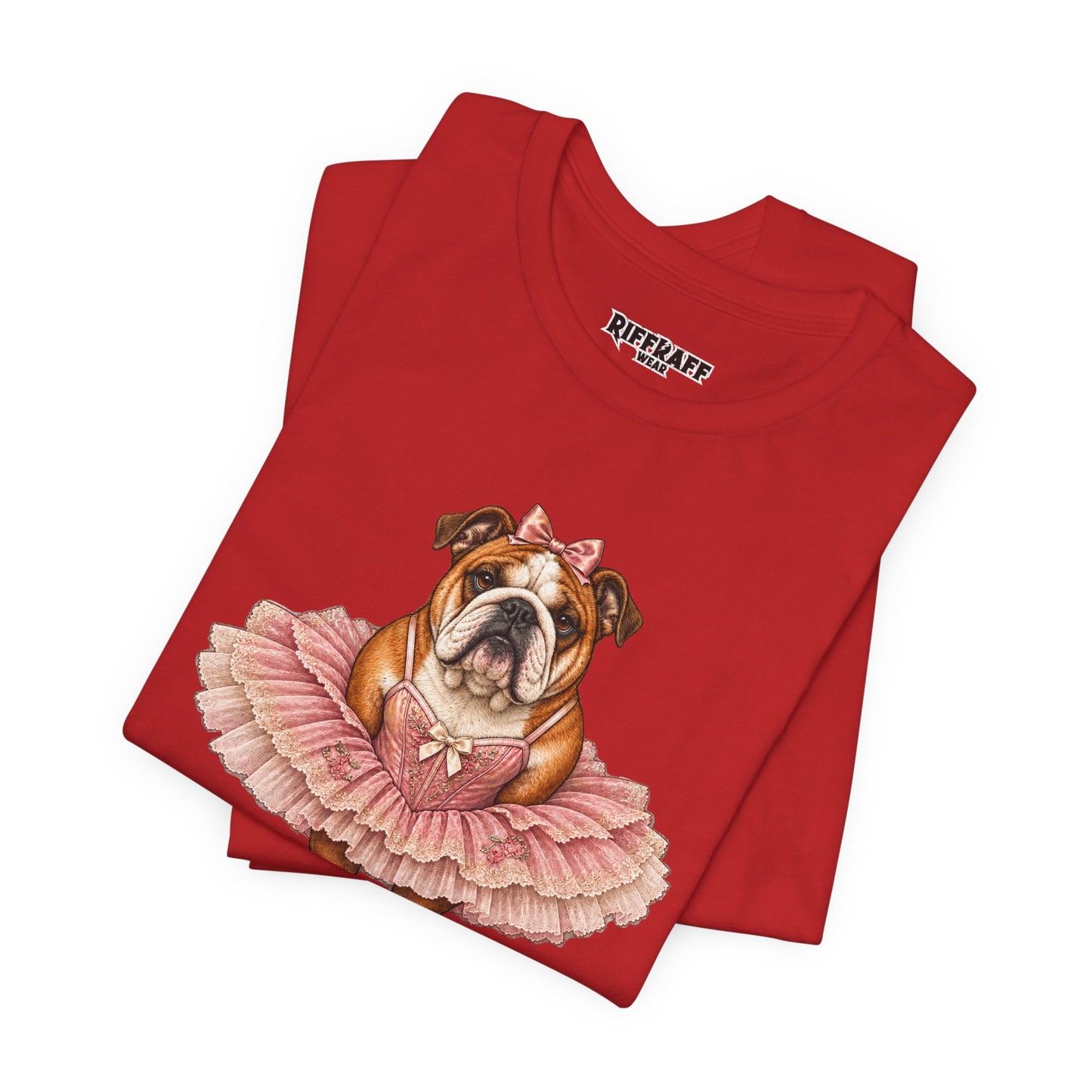 Bulldog Ballerina T-Shirt 'Torta' Cute Dog Graphic Tee