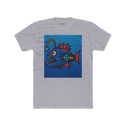 Colorful Graphic Fish Unisex Cotton Crew Tee - Fun and Quirky Art - Riff Raff Wear