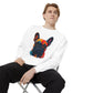 Colorful French Bulldog Sweatshirt - Unisex Garment-Dyed Design - Riff Raff Wear