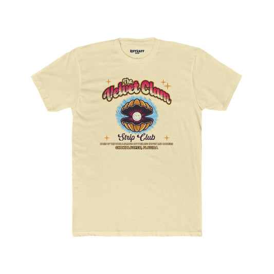 Velvet Clam Unisex Cotton Crew Tee - Funny Graphic T-Shirt with VIP Room Text - Riff Raff Underground
