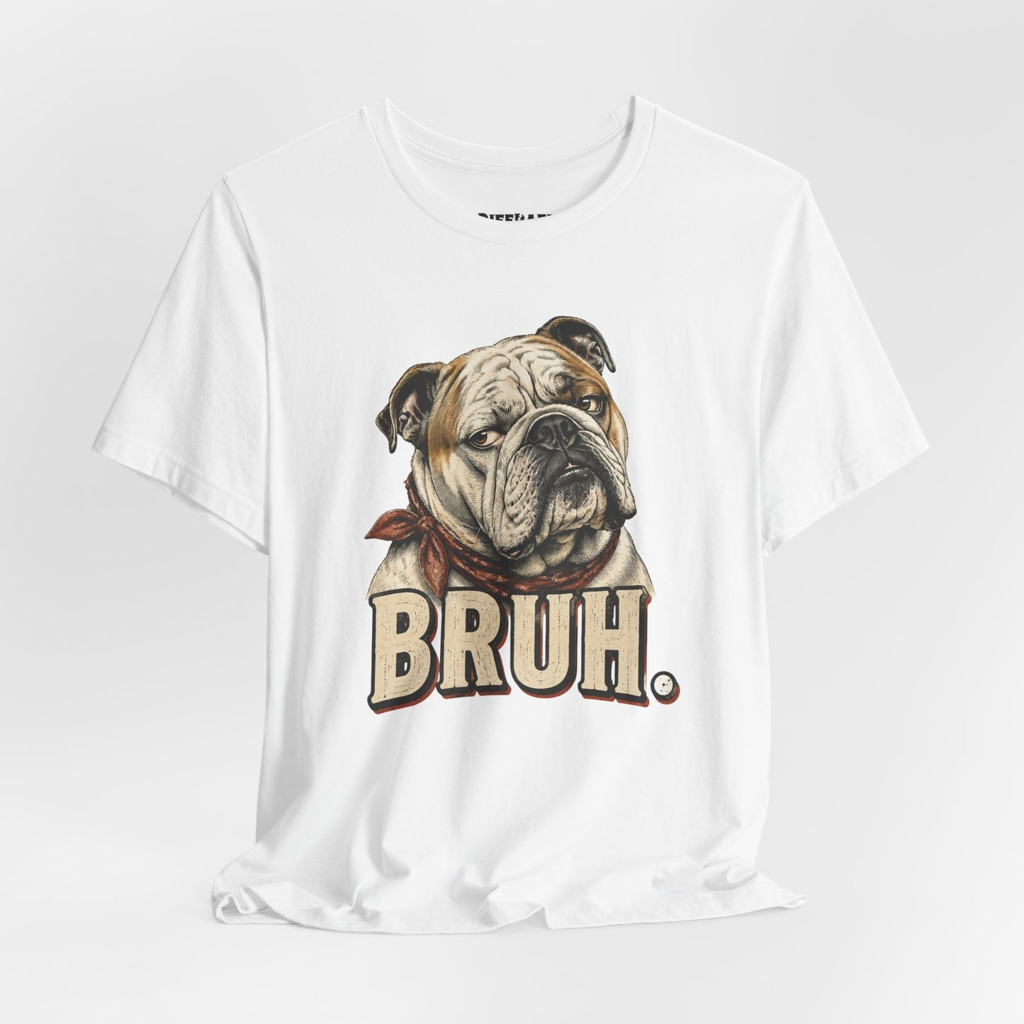 Bruh Bulldog T-Shirt Vintage English Bulldog Graphic Tee