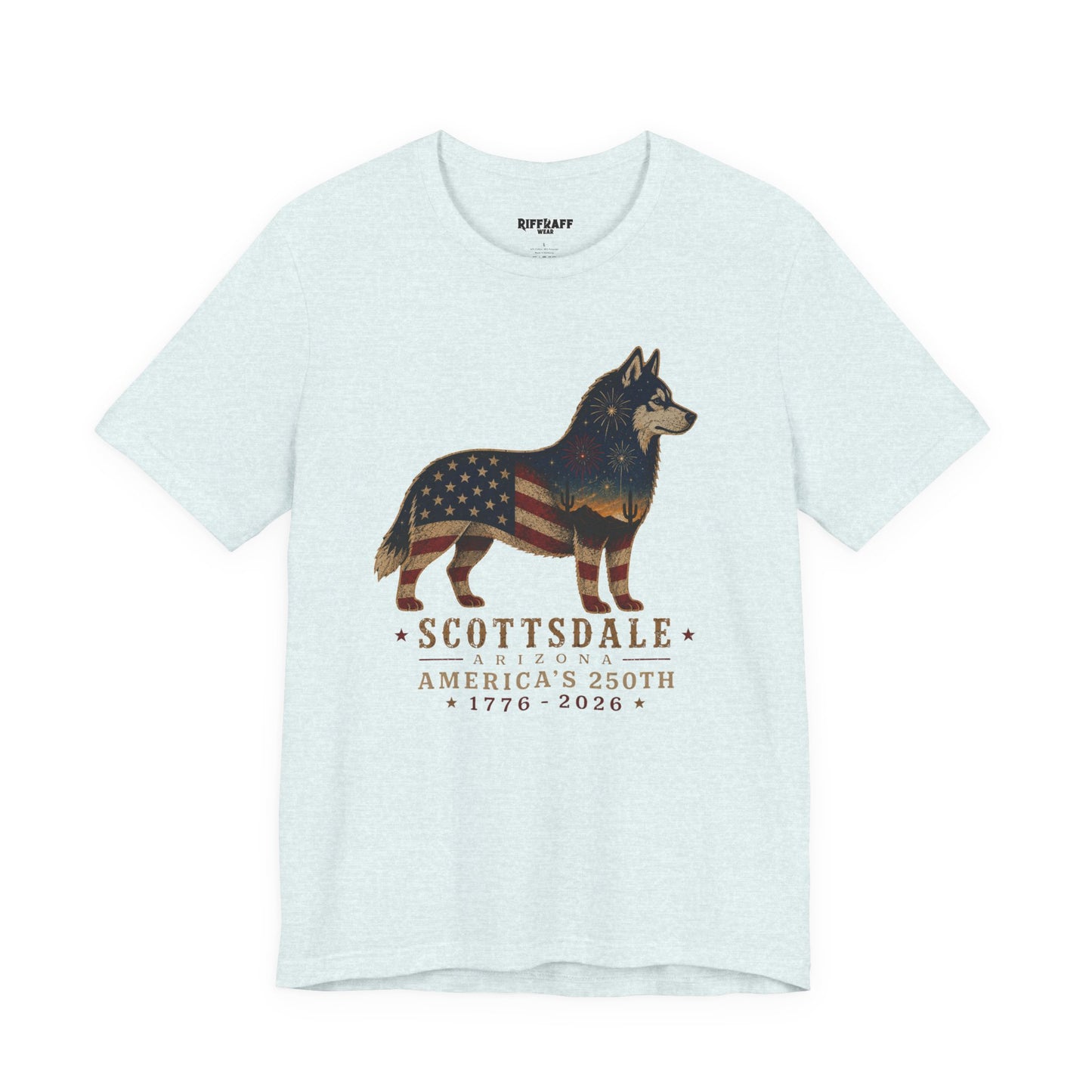 Freedom Crew T-Shirt – Patriotic Husky Flag Tee