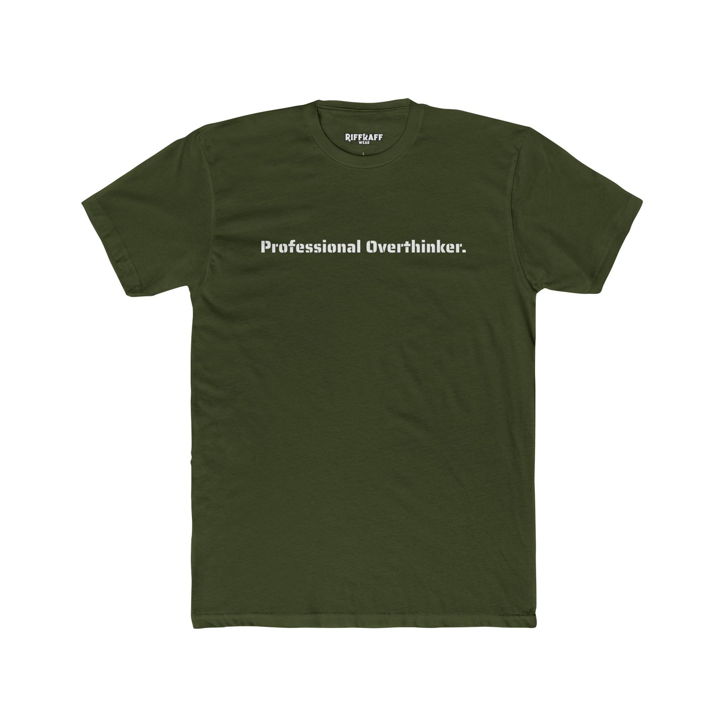 Professional Overthinker Unisex Cotton Crew Tee - Perfect Gift for Thoughtful Minds - Riff Raff Wear