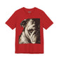 Bulldog Portrait T-Shirt Vintage Sepia Dog Graphic Tee