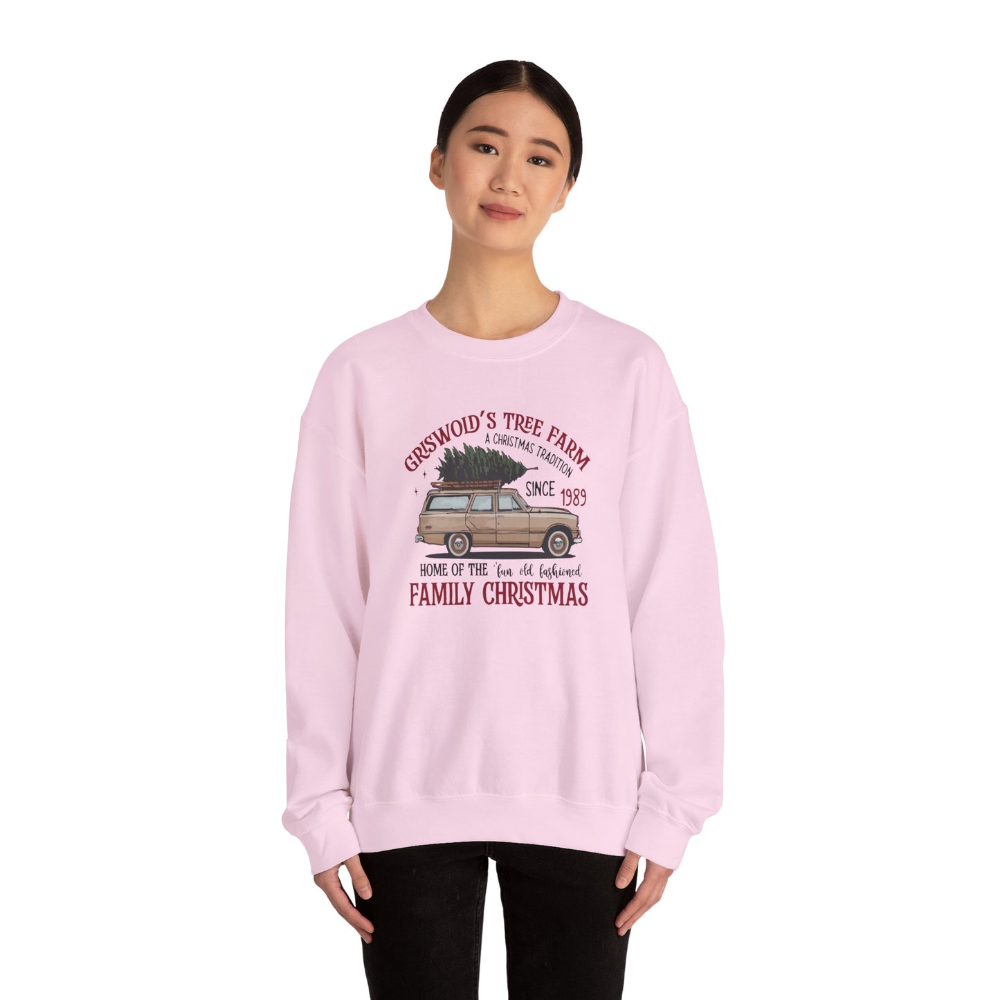 Cozy Christmas Sweatshirt, Vintage Tree Farm Crewneck, Holiday Gift, Family Gatherings, Winter Wear, Festive Apparel - Riff Raff Wear