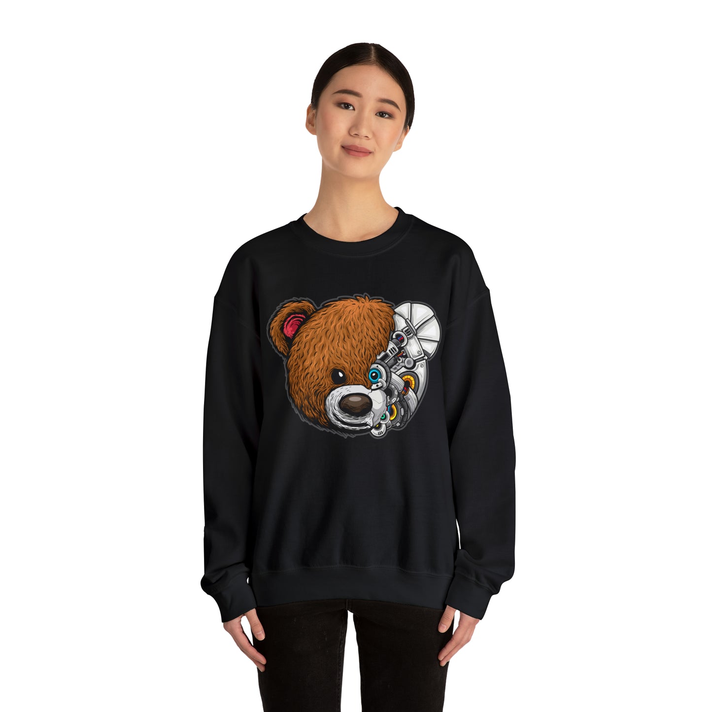 Riff Raff Wear Cyborg Bear Unisex Heavy Blend™ Crewneck Sweatshirt