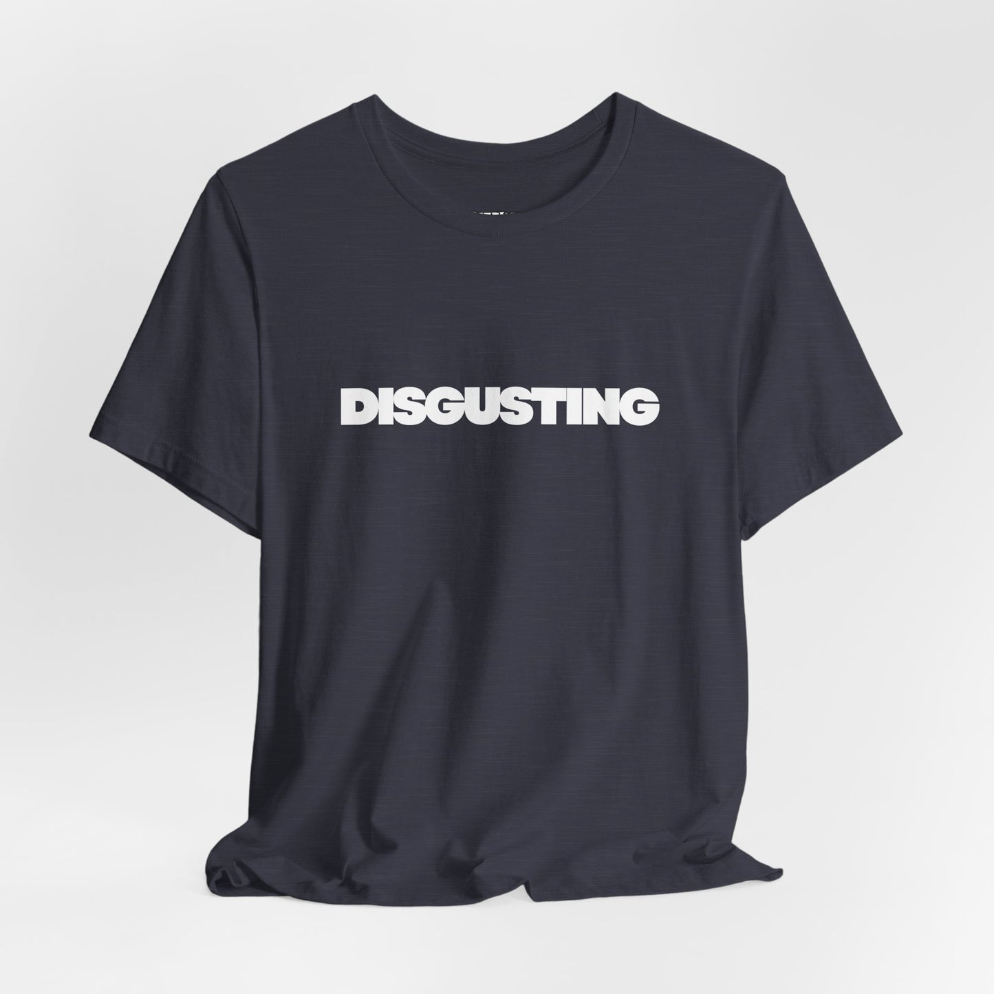 DISGUSTING Graphic Tee — Bold Text Statement T-Shirt