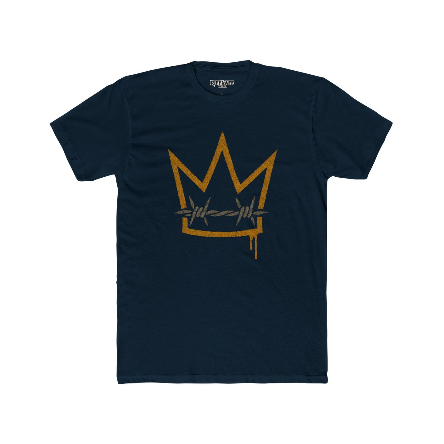 Crown Barbed Wire Unisex Cotton Crew Tee Casual Streetwear  - Riff Raff Wear