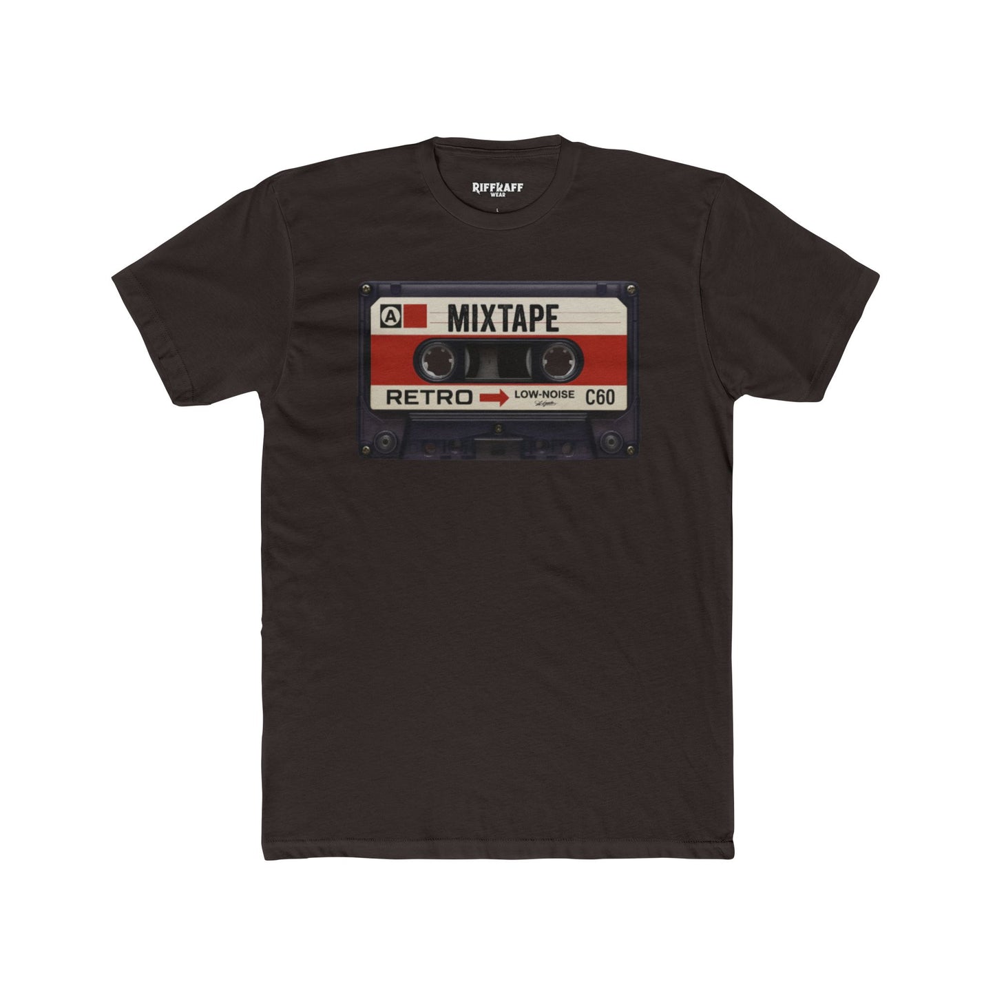 Retro Mixtape Unisex Cotton Crew Tee - Vintage Music Lovers Shirt - Riff Raff Wear