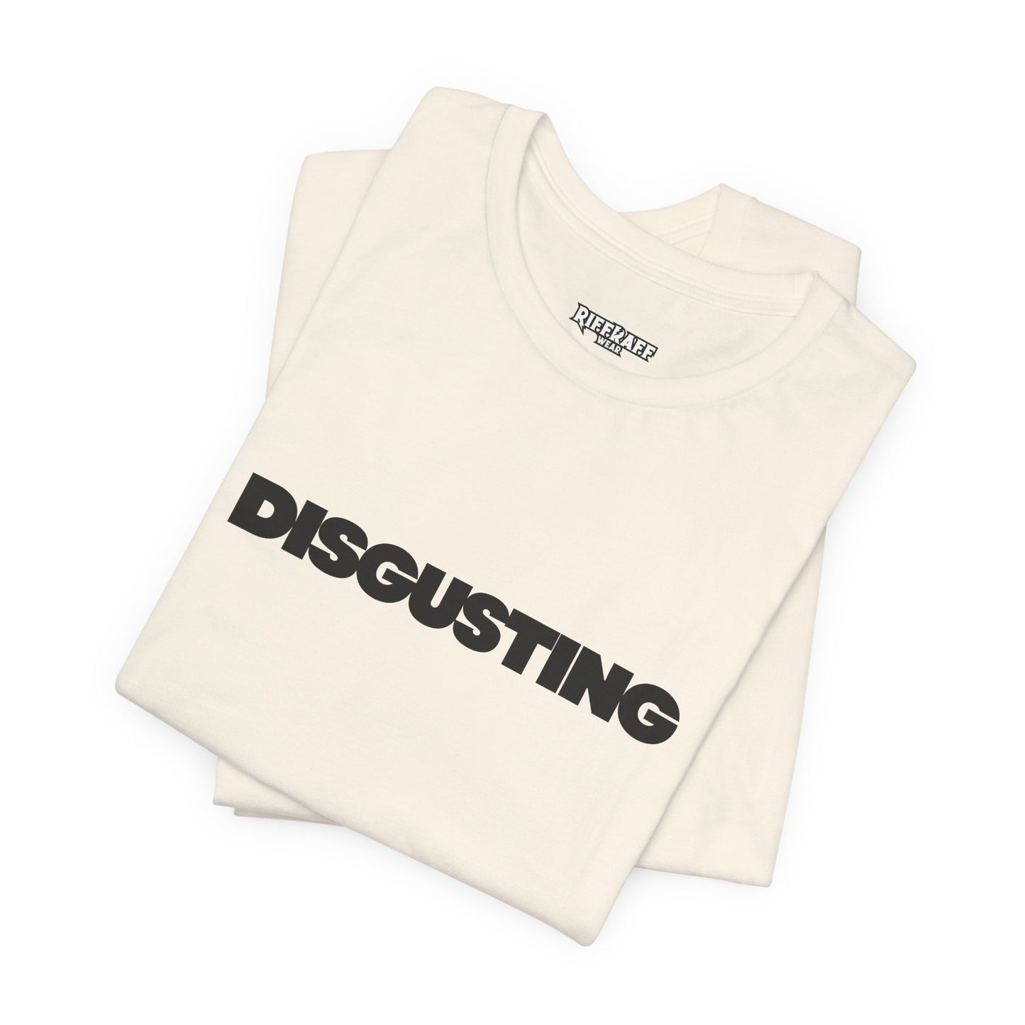DISGUSTING Graphic Tee — Bold Text Statement T-Shirt