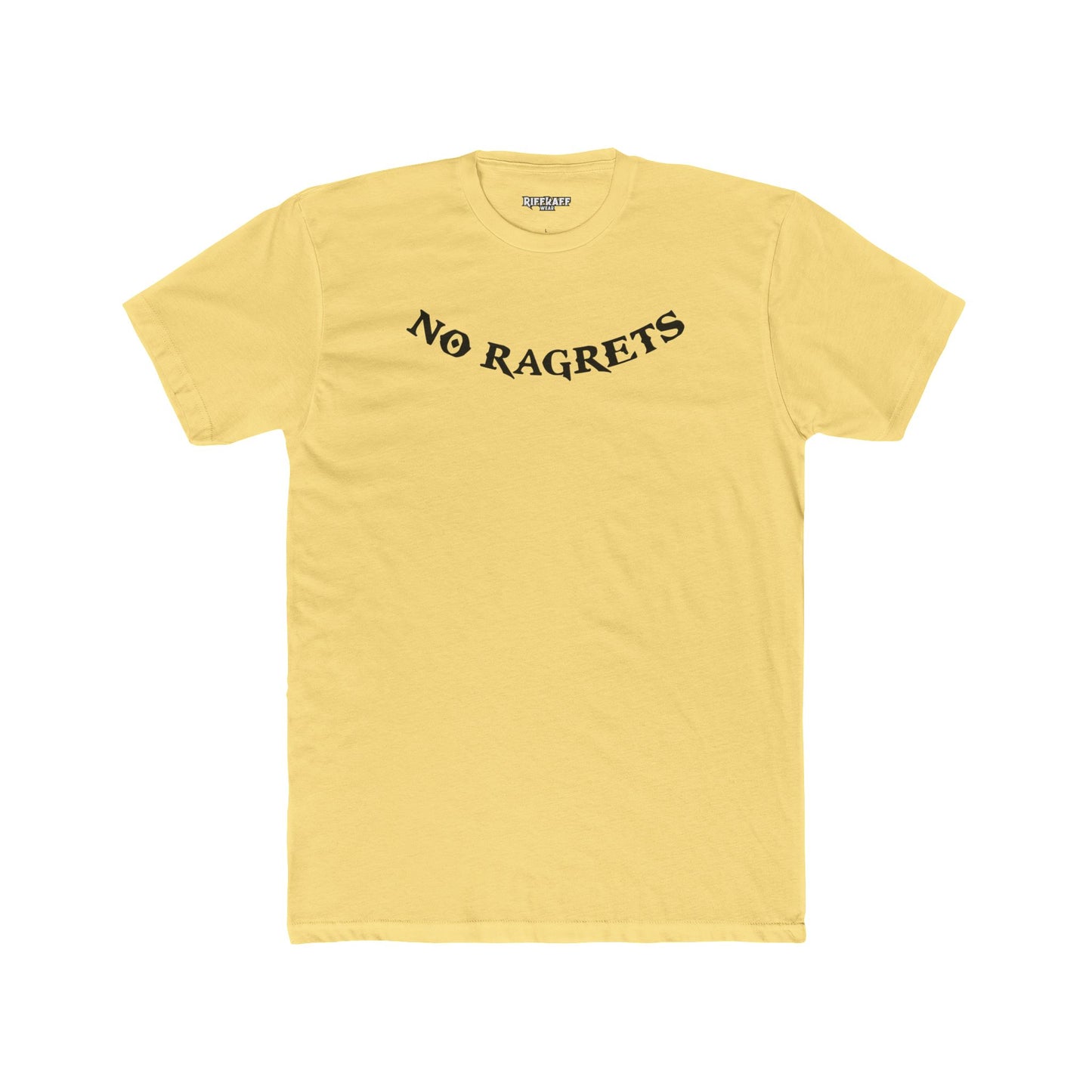 No Ragrets Unisex Cotton Crew Tee - Casual Graphic T-Shirt for Everyday Wear - Riff Raff Wear