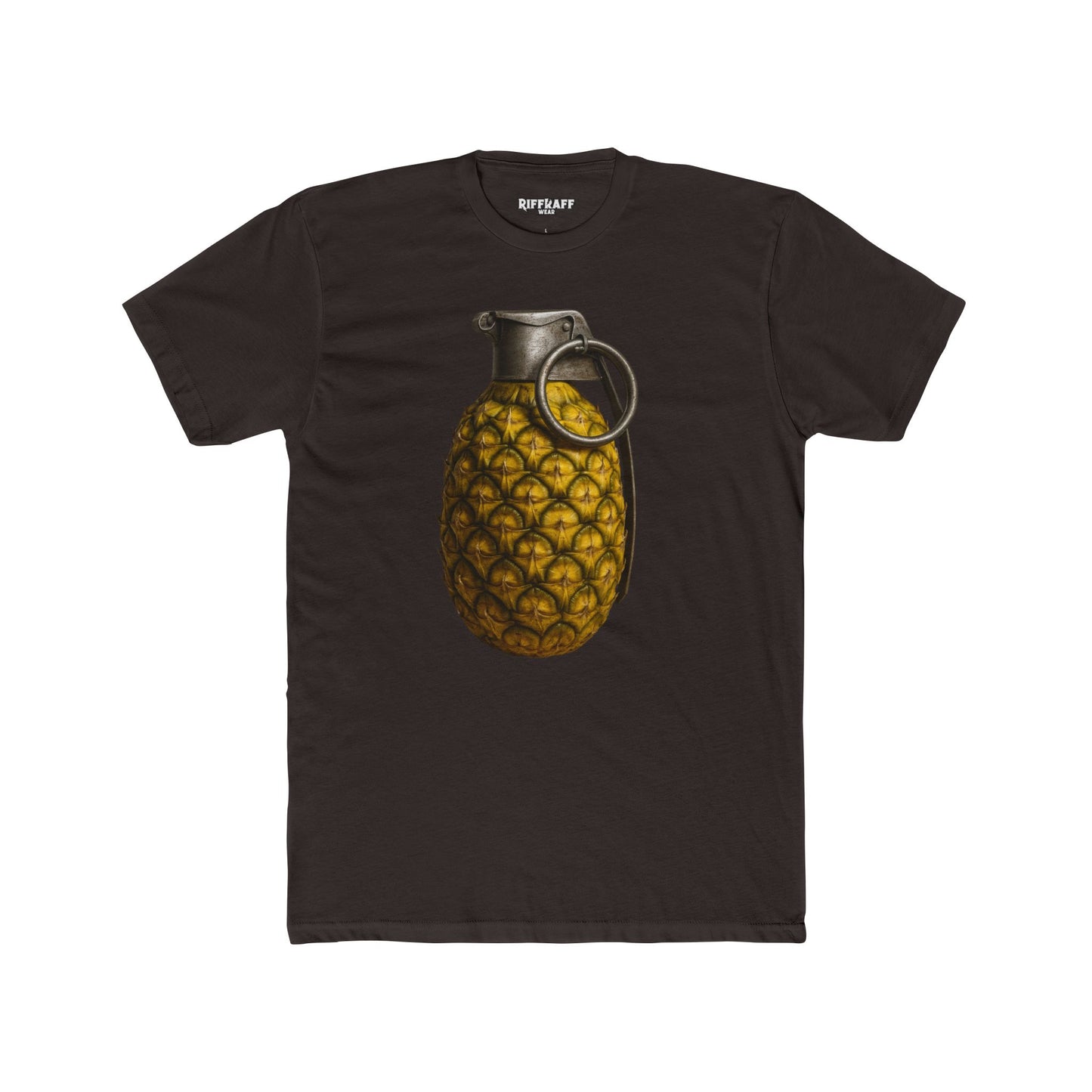 Unique Pineapple Grenade Unisex Cotton Crew Tee - Riff Raff Wear