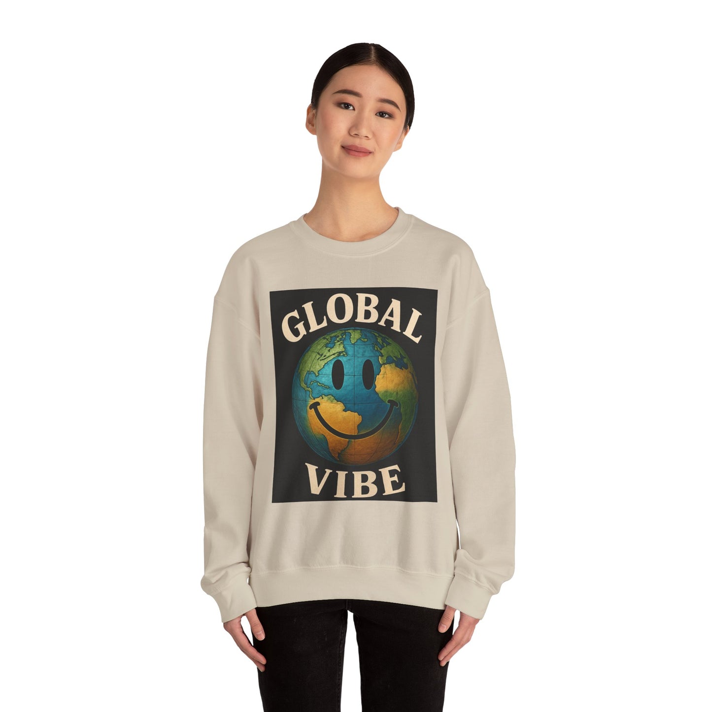 Global Vibe Crewneck Sweatshirt - Unisex Heavy Blend™ - Riff Raff Wear