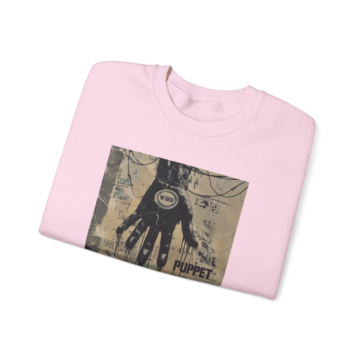 Artistic Puppet State Sweatshirt - Unisex Crewneck for Creative Souls - Riff Raff Wear