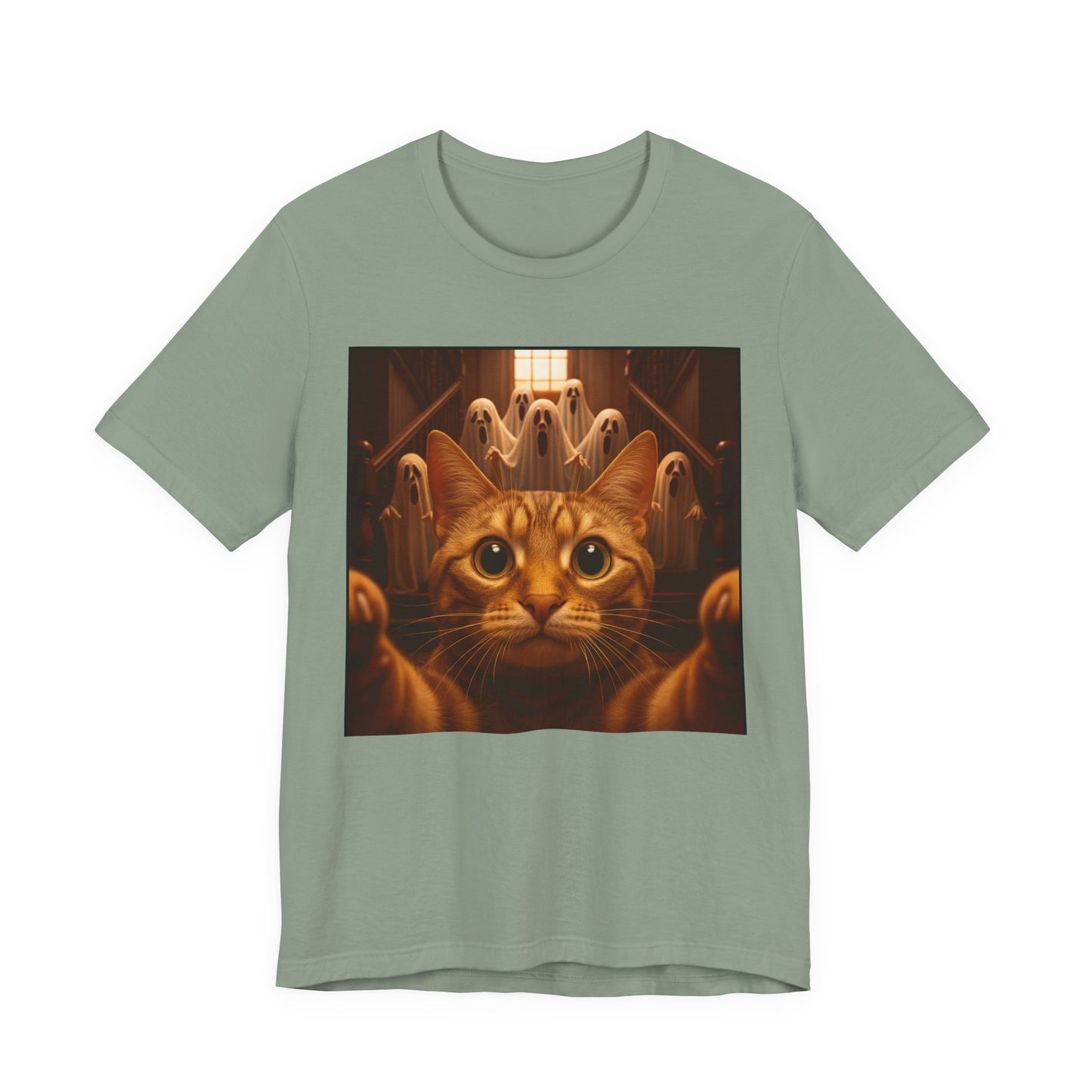 Cat Ghosts Tee Halloween Ready! - Riff Raff Wear