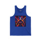 Cosmic Cat Unisex Jersey Tank - Vibrant Funky Graphic Tee - Riff Raff Wear