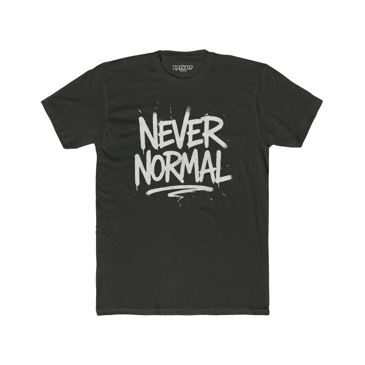 Never Normal Unisex Cotton Crew Tee - Casual Statement T-Shirt - Riff Raff Wear