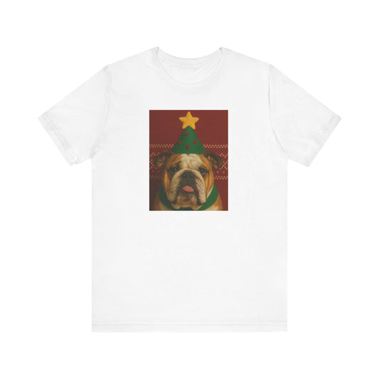 Festive Dog Christmas Tee, Cute Holiday T-Shirt, Unisex Pet Lover Gift, Funny Pet Design, Christmas Apparel - Riff Raff Wear