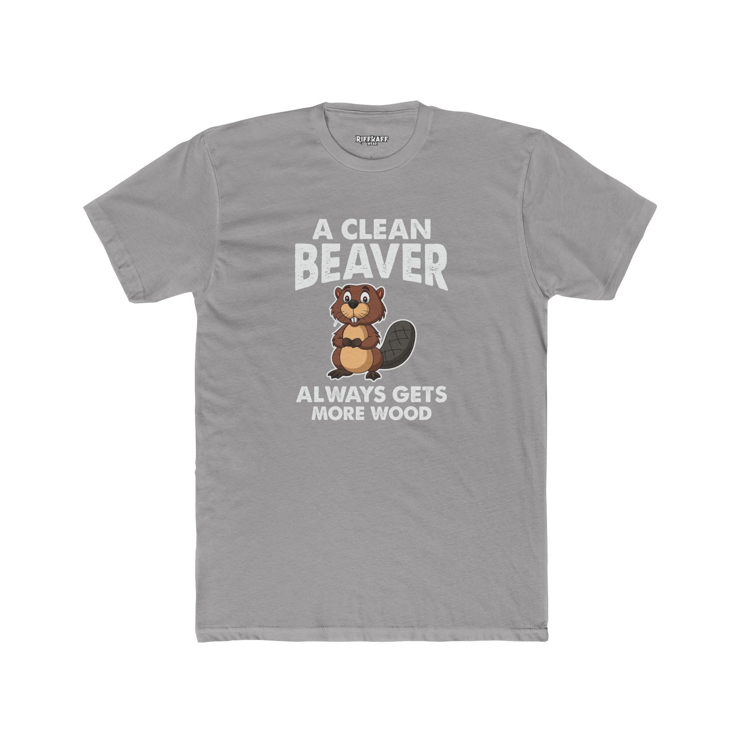 A Clean Beaver Graphic Tee - Fun and Quirky Cotton Crew for Nature Lovers - Riff Raff Wear