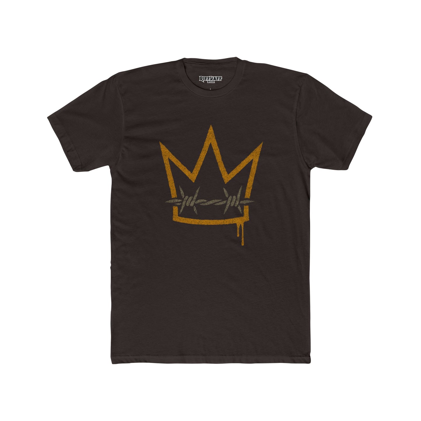 Crown Barbed Wire Unisex Cotton Crew Tee Casual Streetwear  - Riff Raff Wear