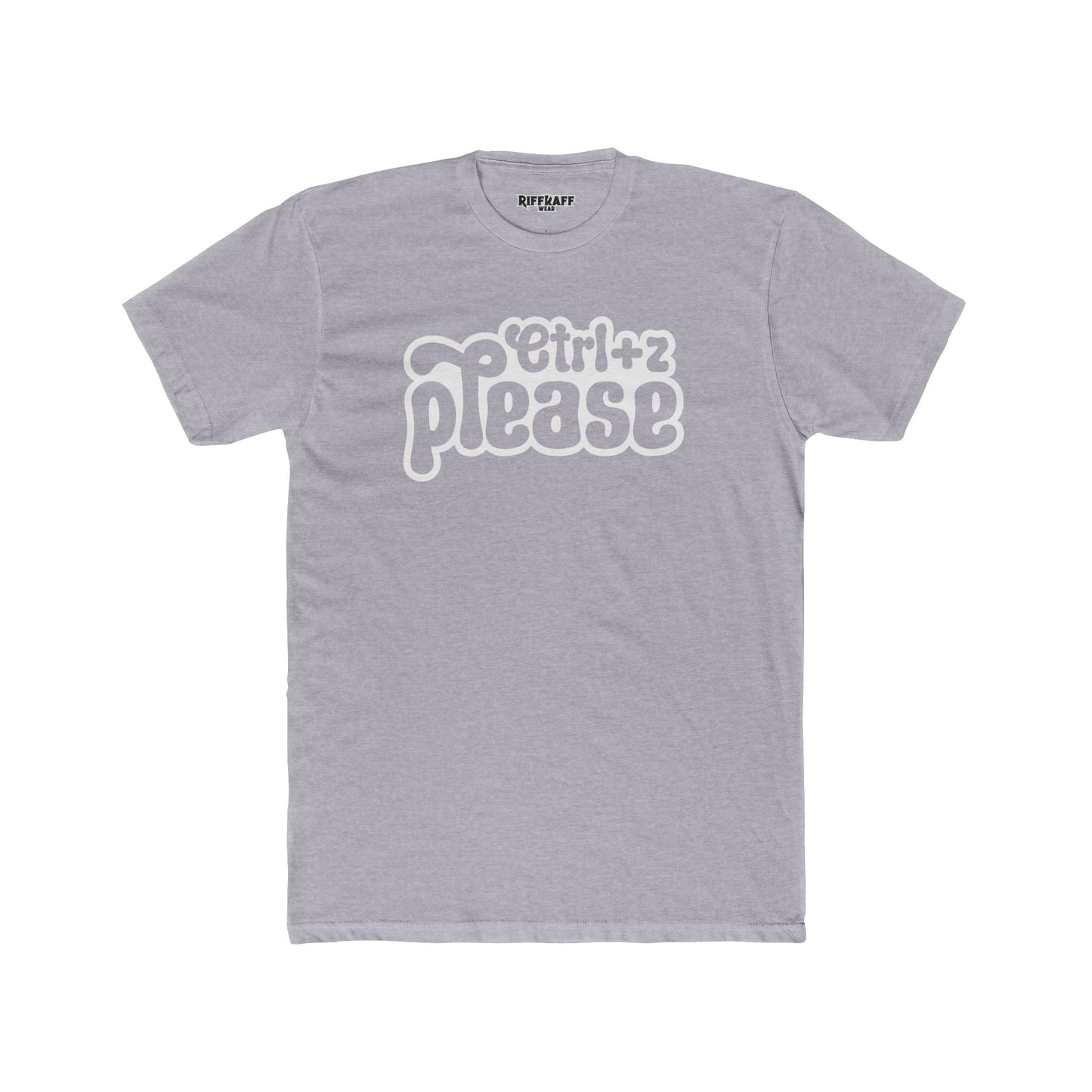 Retro Graphic Crew Tee - 'Ctrl+Z Please' - Riff Raff Wear