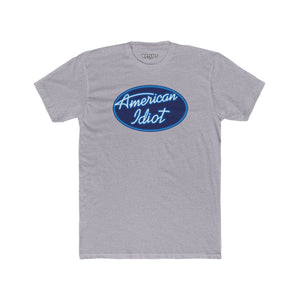 Unisex Cotton Crew Tee - American Idiot Graphic T-Shirt - Logo Parody Series - Riff Raff Wear