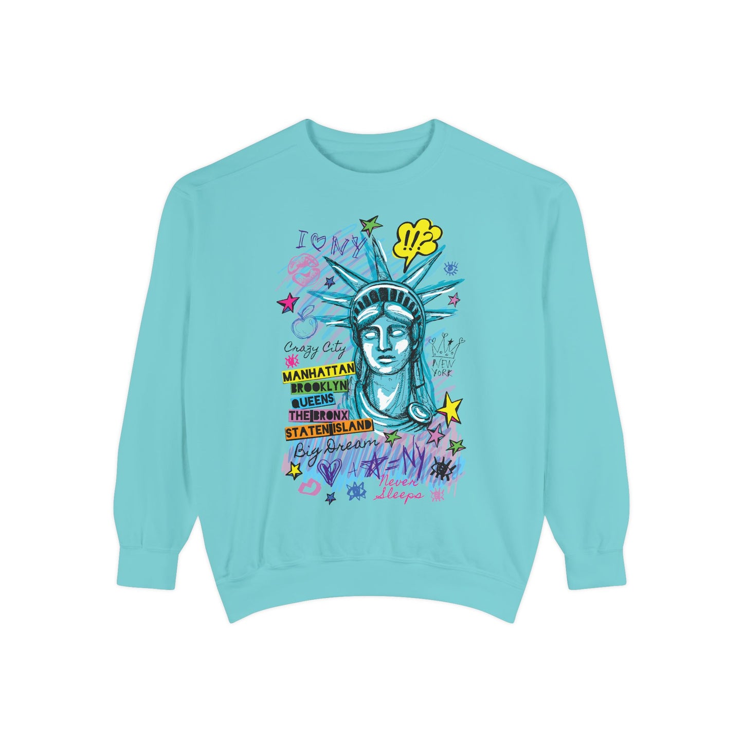 Statue of Liberty Graphic Unisex Sweatshirt - NYC Urban Style - Riff Raff Wear