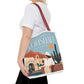 Scottsdale Arizona Vintage Travel Tote Bag — Old Town Desert Poster Design