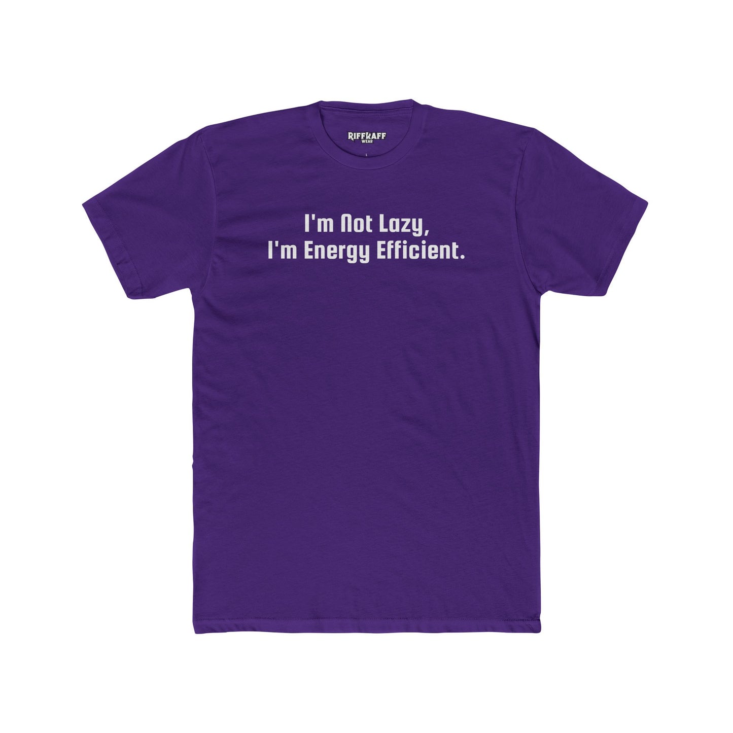Energy Efficient Unisex Cotton Crew Tee -- Riff Raff Wear