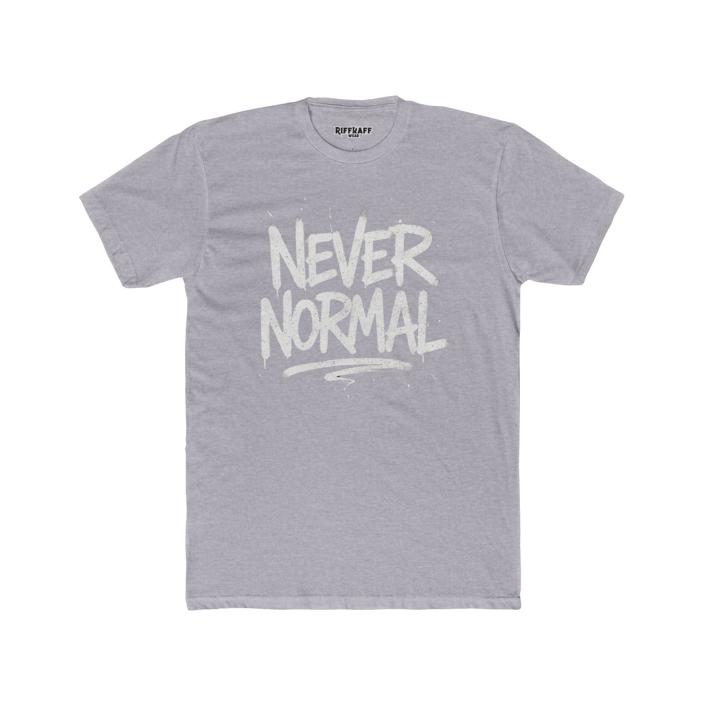 Never Normal Unisex Cotton Crew Tee - Casual Statement T-Shirt - Riff Raff Wear